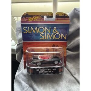 HOT WHEELS '13 RETRO ENTERTAINMENT SIMON‎ & SIMON 1957 CHEVY BEL AIR CONVERTIBLE